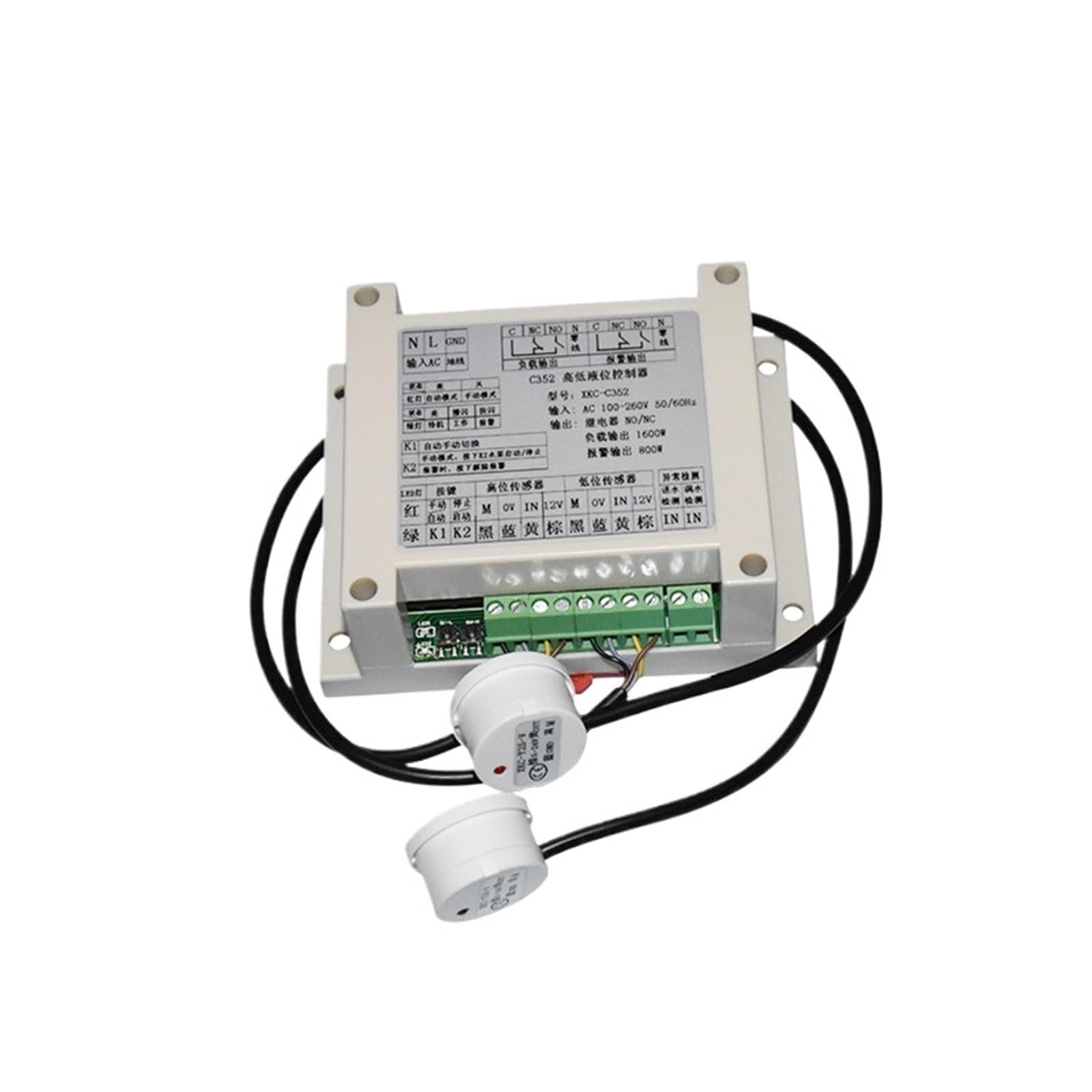 XKC-C352 Controllore di livello senza contatto Sensore di livello 'acqua Sensore di livello Rifornimento automatico 'acqua Sensore del serbatoio 'acqua(C352- No sensor)