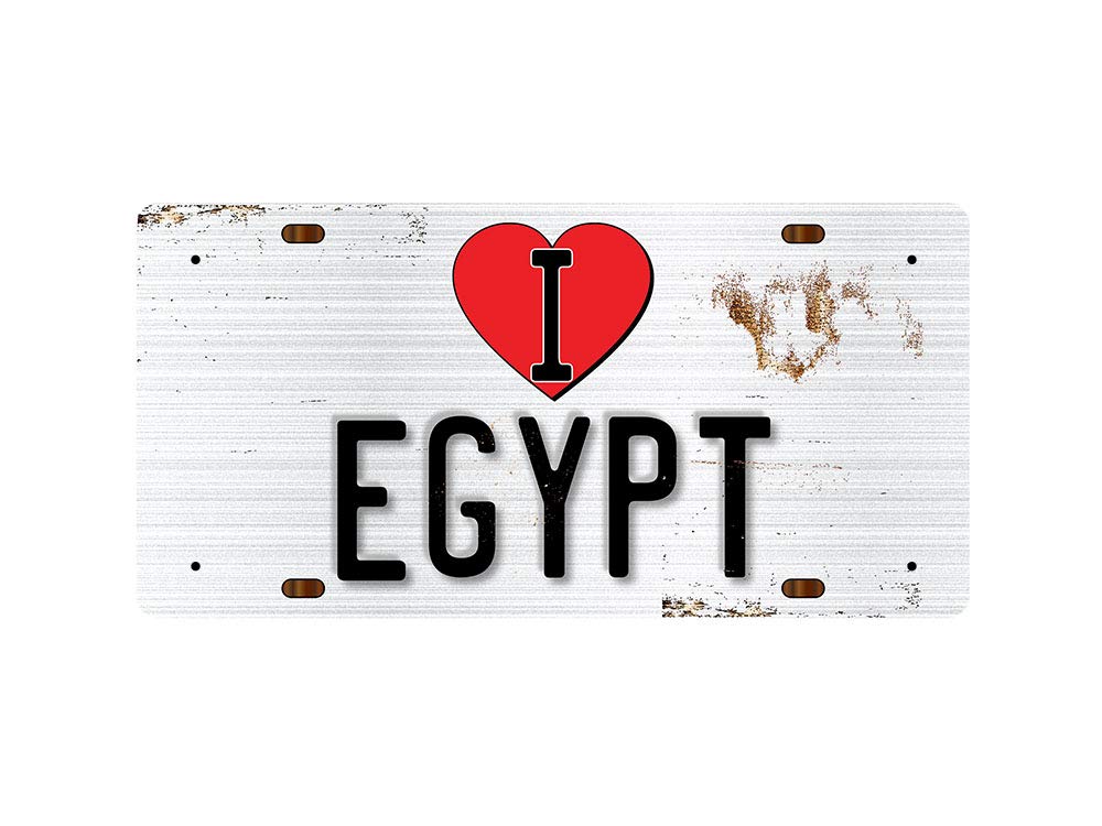 McMug - I Love Egypt - Metal Sign, Decorative Sign, 200mm x 100mm