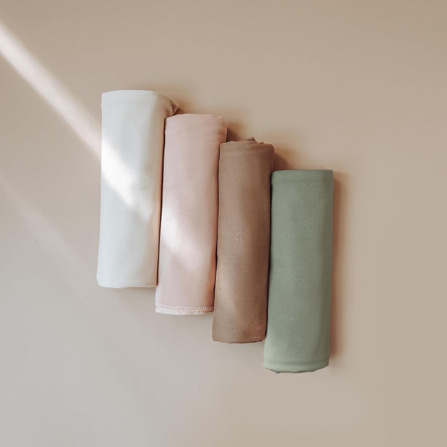 Konssy Baby Girl Newborn Receiving Blanket with Headband Set Baby Swaddle Nursery Swaddle Wrap - Image 6