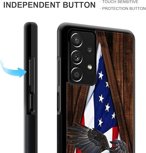 Miniatura 4 de Funda para Samsung Galaxy A13 4G, diseño de patrón de lujo, a prueba de golpes, funda resistente a prueba de golpes, para hombre y mujer-águila