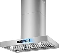 Vista 12 de Campana extractora de pared de 36 pulgadas, 1200 CFM con control de gestos y táctil de 4 velocidades, campanas de ventilación de cocina