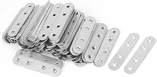 Aexit 80mm x 17mm x 2mm Stainless Steel Corner Brace Flat Mending Repair Plate 100pcs (2942cf9ad6166da93bc5786dc7a383e7)
