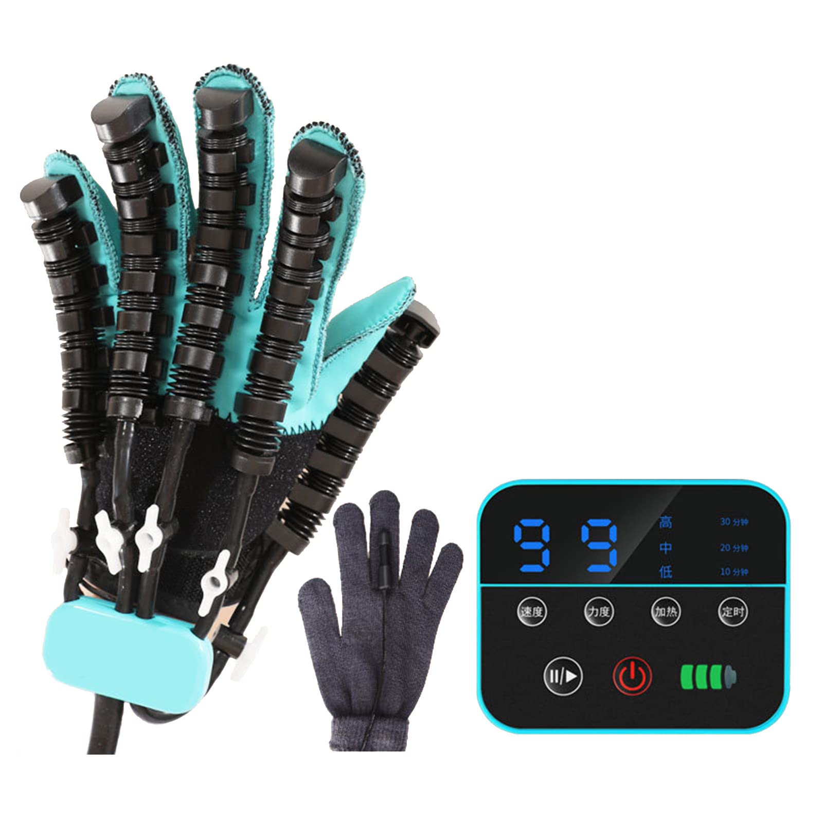 Guantes Robot Rehabilitación Hemiplejía Accidente Cerebrovascular, Protector Enderezamiento Dedos, Equipo Entrenamiento Férula Mano, para Aliviar Rigidez Mano a Largo Plazo,S-Right Hand