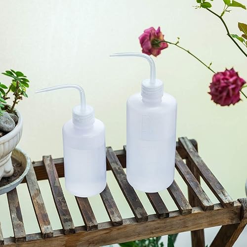 Miniatura 7 de Oubest Botella de lavado exprimible para suculentas, botella de riego de 8.5fl oz + 16.9fl oz, botella de riego por chorro de agua, lata de