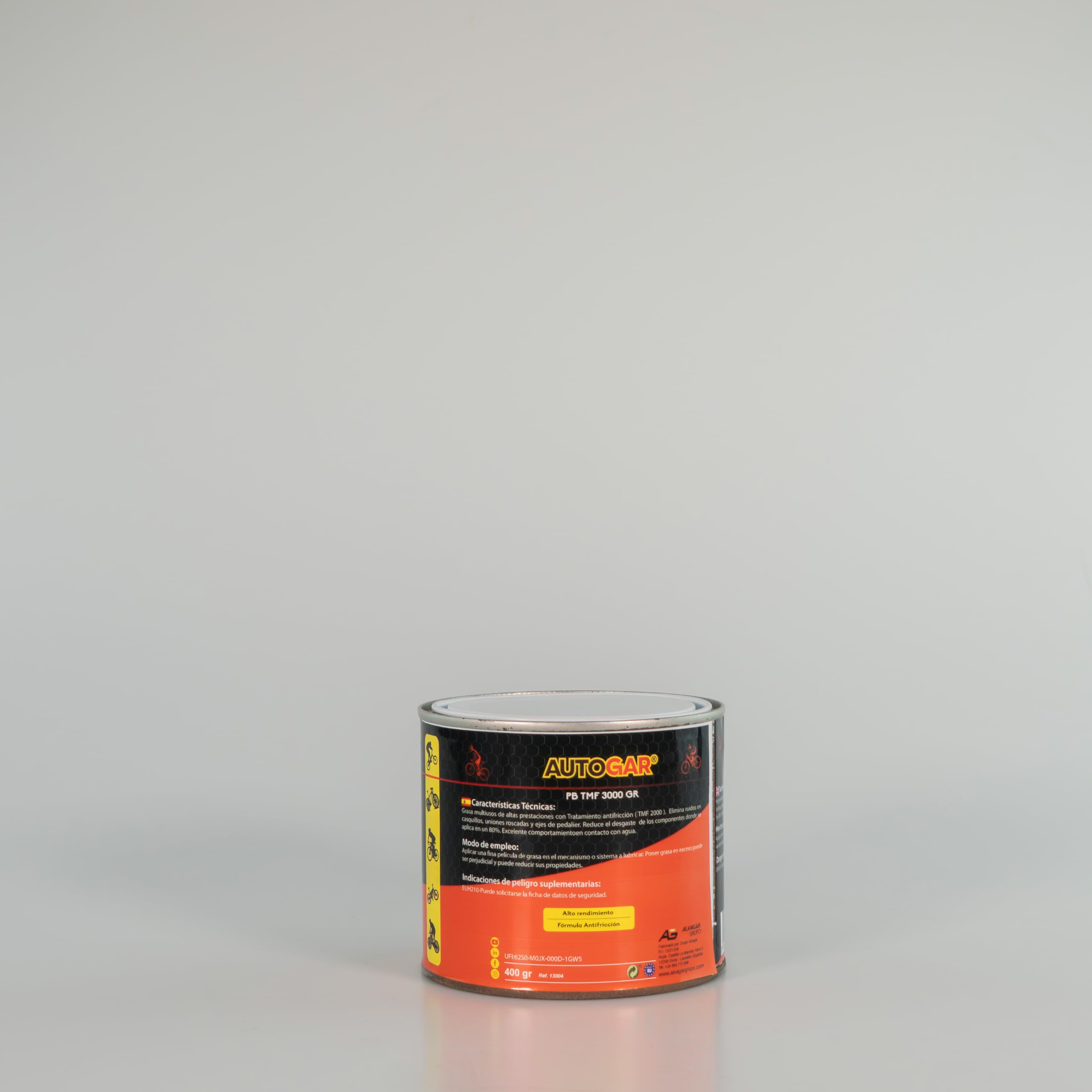 AUTO-GAR BIKE MULTIPURPOSE GREASE | Grasa multiusos bicicleta | Grasa rodamientos bicicleta | Bici carretera y bici montaña (400 gr) ref. 13004
