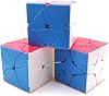 AI-YUN Speed Cube مجموعة من 3 عبوات ، بولاريس ، مابل ليف وكوب كلوفر ، دعابات الدماغ ، ألعاب الألغاز التعليمية ، 5.7 سم