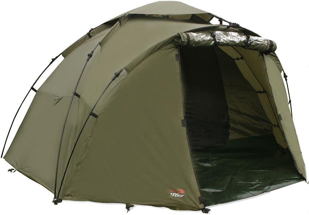 TFG TF Gear Force 8 2 Man Carp Fishing Twin Skin Bivvy Tent With Ground Sheet