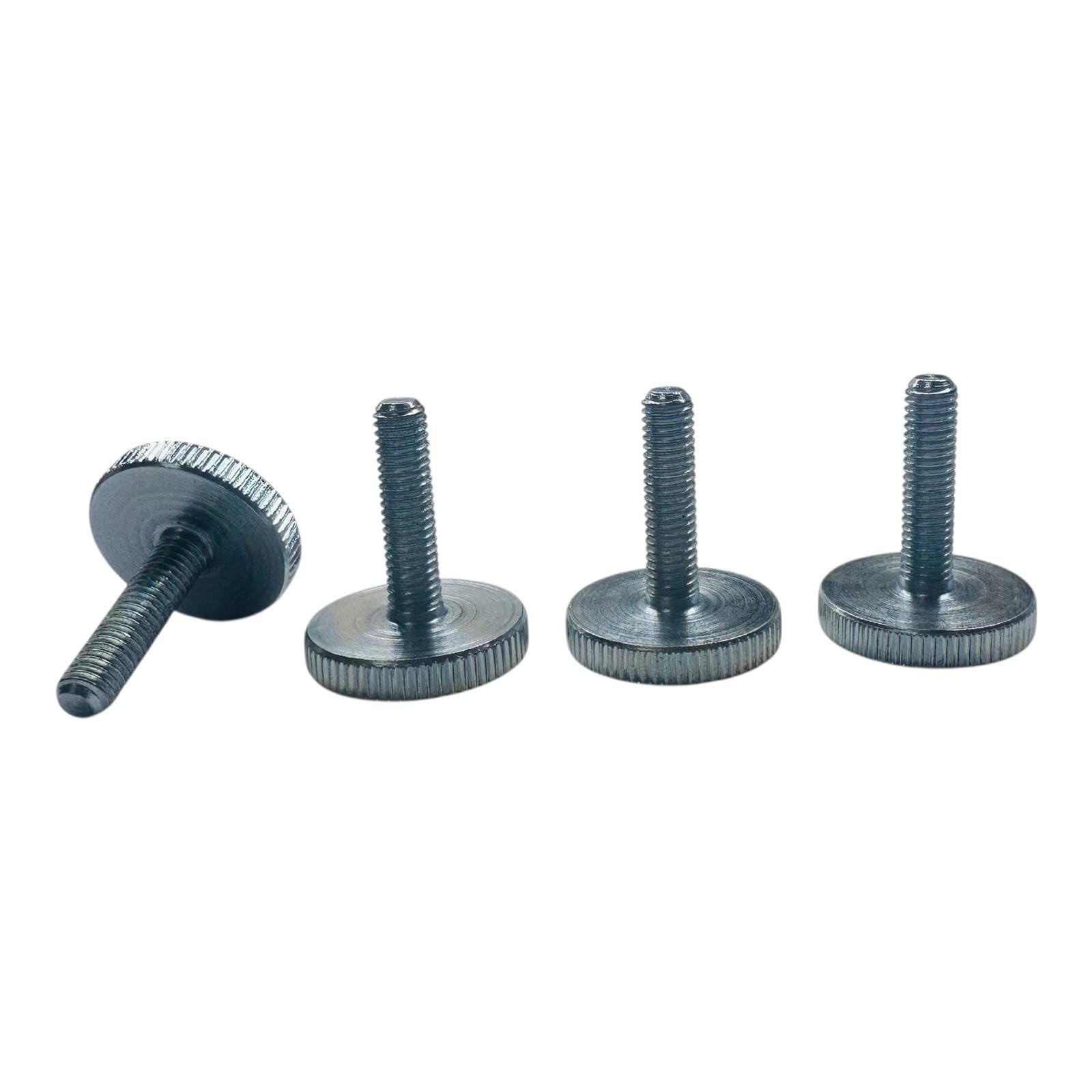 PrecisionGeek® – M4 x 8mm Rändelschrauben Stahl 8 mm – Brüni