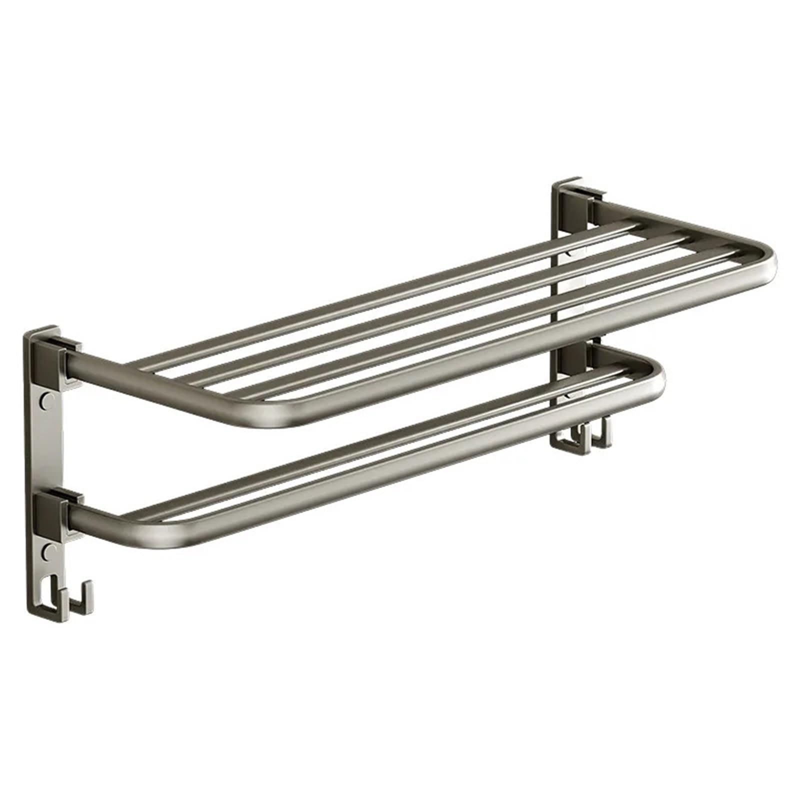 Towel Rack, Foldable, Non Perforated Bathroom, Storage, Wall Mounted Pendant(40 * 21.5 * 17.5cm)