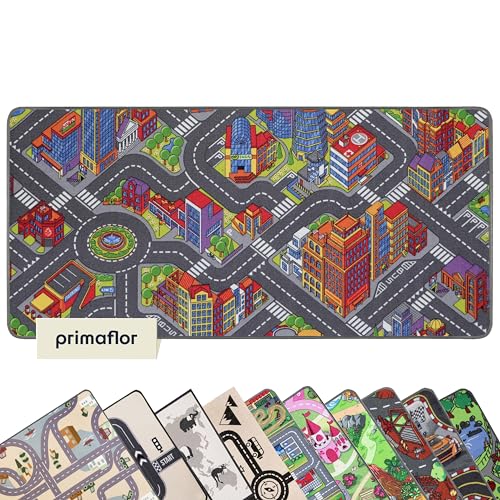 Primaflor Interaktiver Spielteppich - 160 x 200 cm, Big City, Made in Europe Kinderteppich mit...