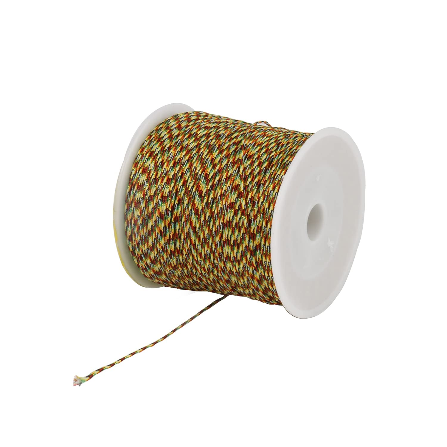 Cordón de la joyería que hace pulseras de macramé, hilo trenzado multicolor de 100 metros