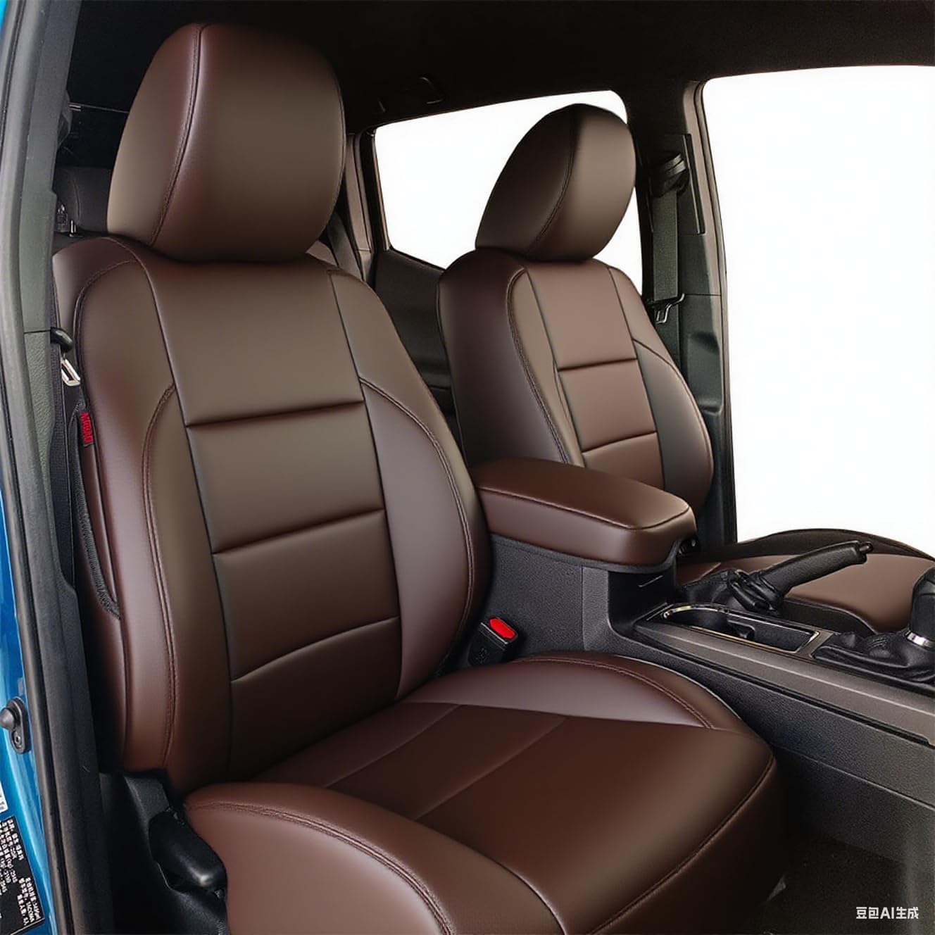 Leather Seat Covers Custom Fit for Tacoma Gen 3rd (2016-2023) Double & Crew Cab, for SR, SR5, Limited, TRD Pro, TRD Sport, TRD Off-Road, Trail Special Edition - Fully Covered