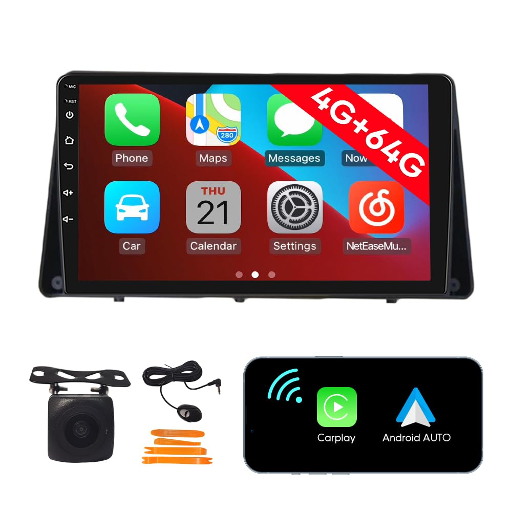 [4G 64G] Android Car Stereo FM Radio Carplay Android Auto 9