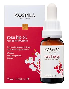 Kosmea Rosehip Oil Anti-Aging Benefits for Face & Body Premium Quality Super-critically Extracted Oil Using The Entire Fruit, Seed & Skin - 0.68 fl oz
