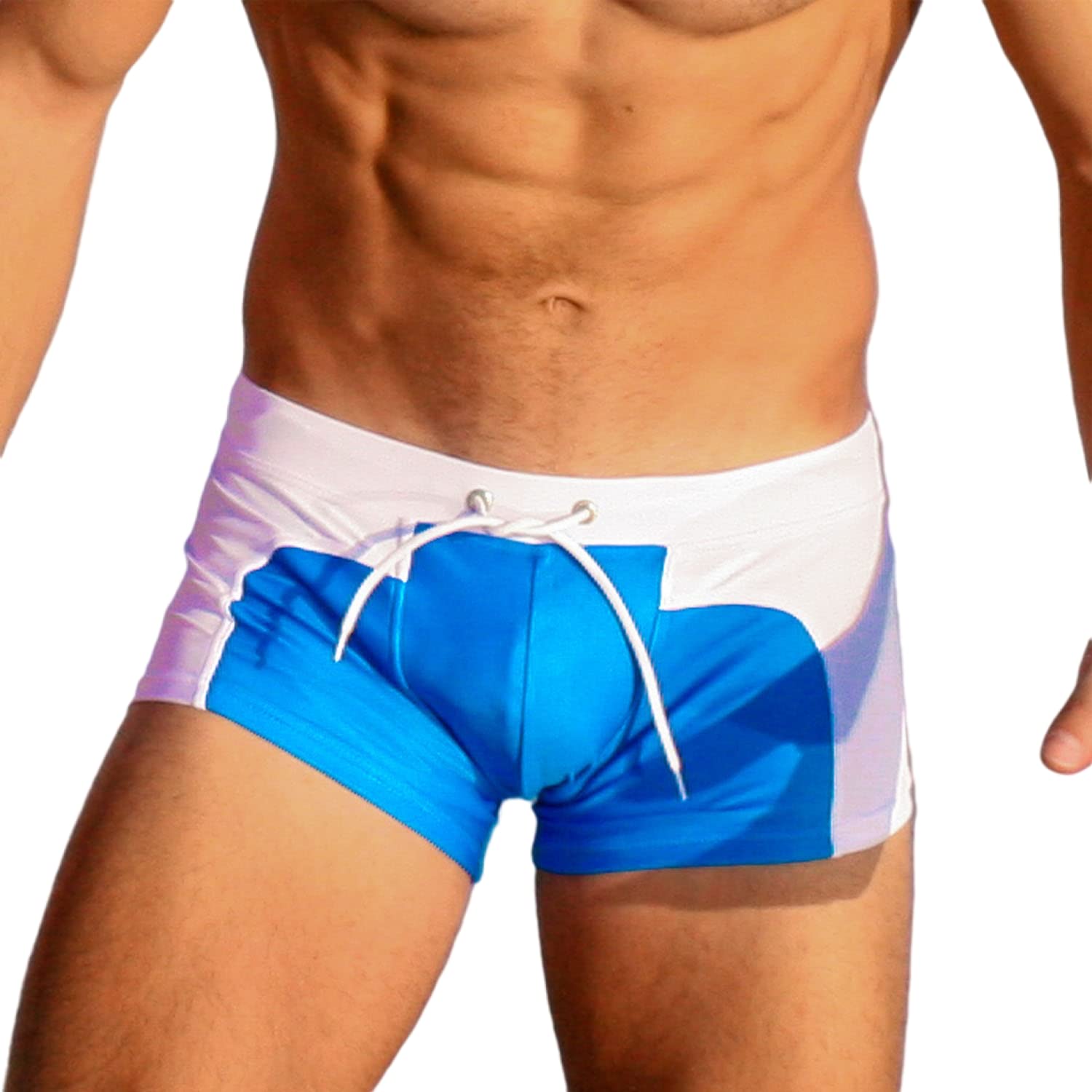 Taddlee Swimsuits Men's Swim Boxer Trunks Sexy Swimwear Square Cut Board Shorts
