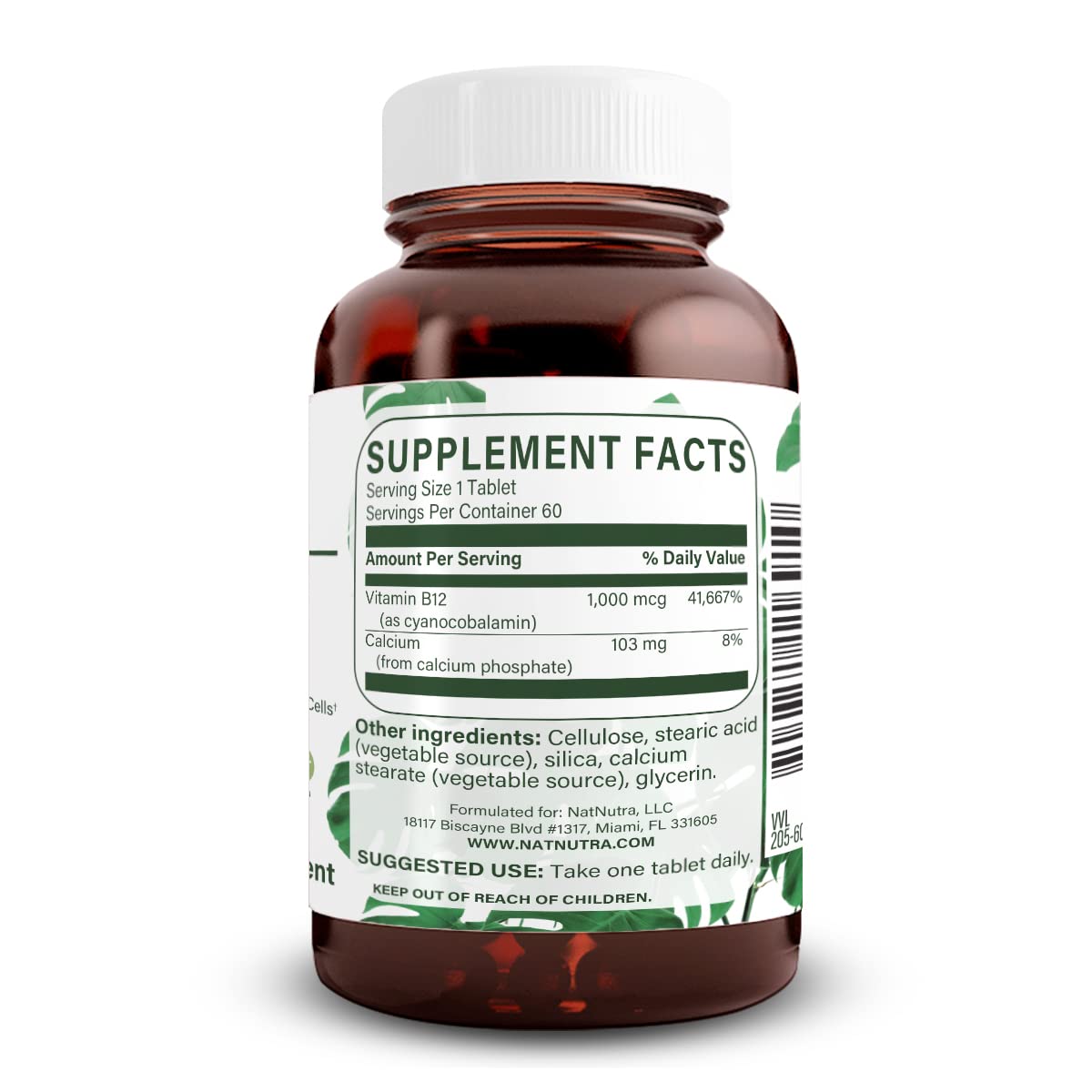 Natural Nutra Vitamin B12 1000 mcg, 60 Vegan Tablets — Amazon image 2