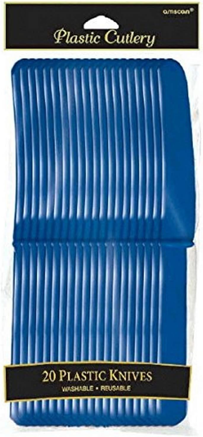 Amscan Pastel Blue Plastic Knives | Pack of 20