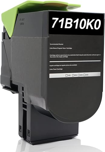 RAKUNI 71B10K0 Cartucho de tóner remanufacturado para impresora láser Lexmark 71B10K0 negro CS317 CS417dn CX317 CX317dn CX417 CS317dn CS517 CX517