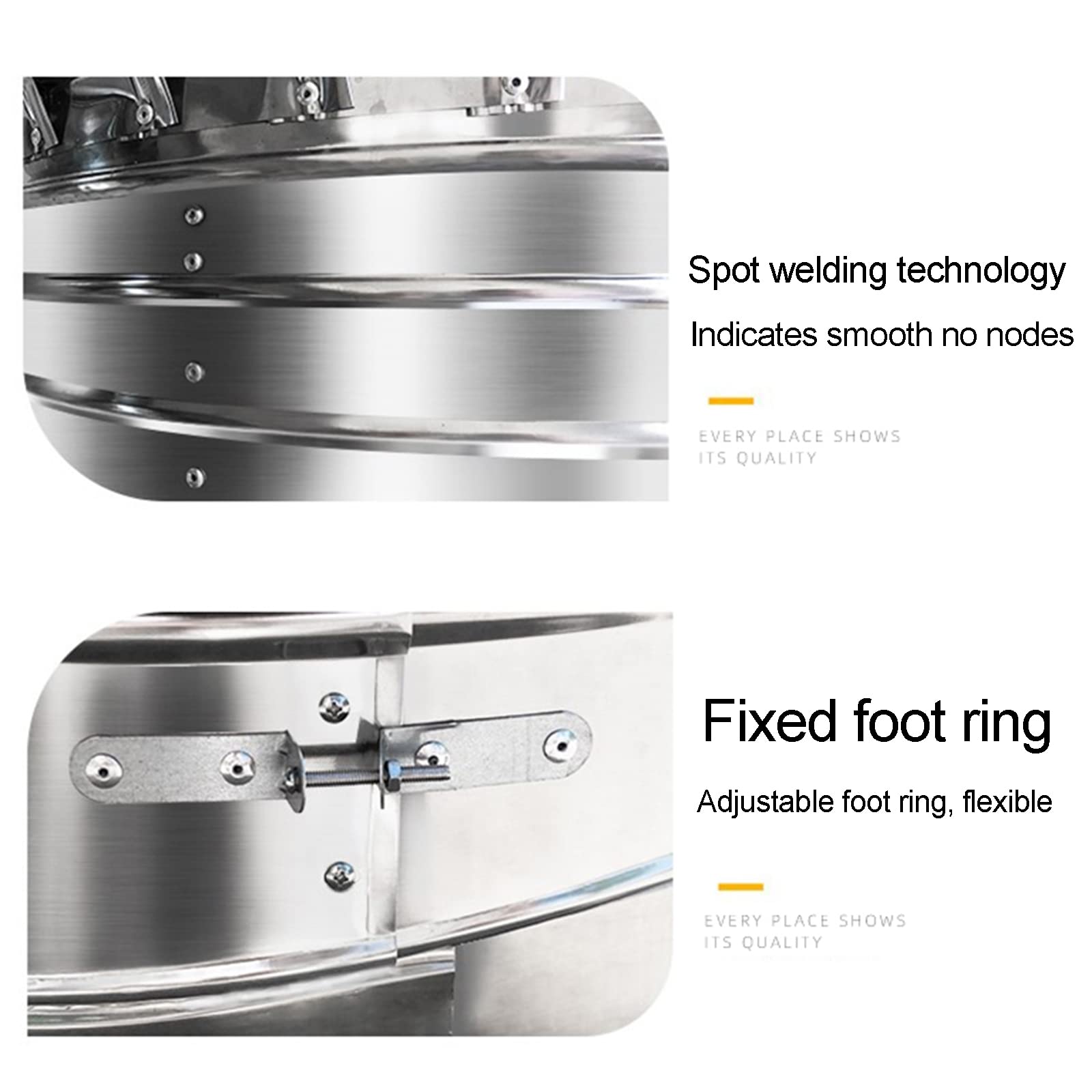 Cappuccio rotante per camino, in acciaio inox, tappo anti-spifferi, facile da installare, per camini da 400 mm