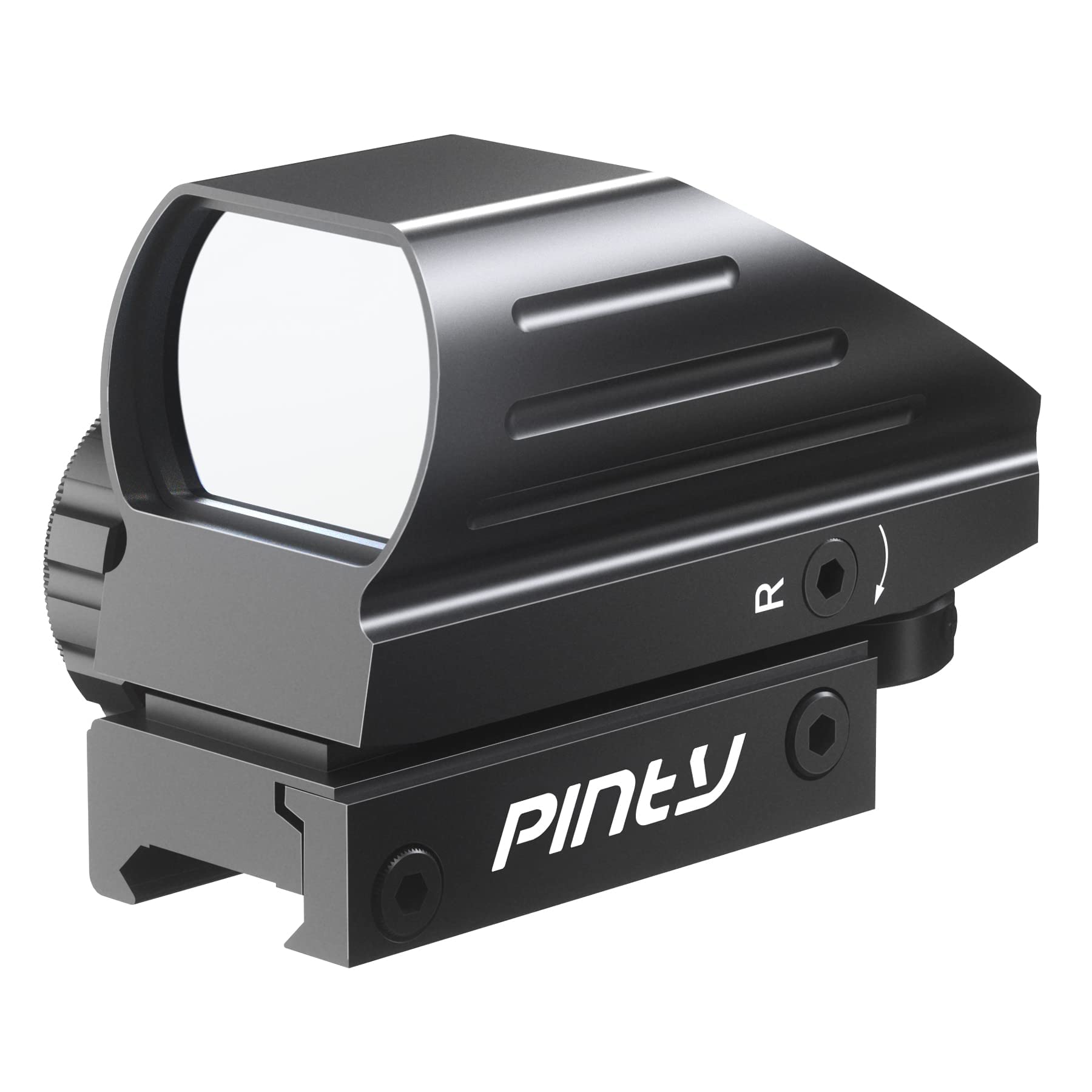 PINTY Reflex Sight Red Dot Sight with Red/Green Dot & Multiple Reticles, for Picatinny Rail, Pistol, Rifle (Optional Laser Combo)