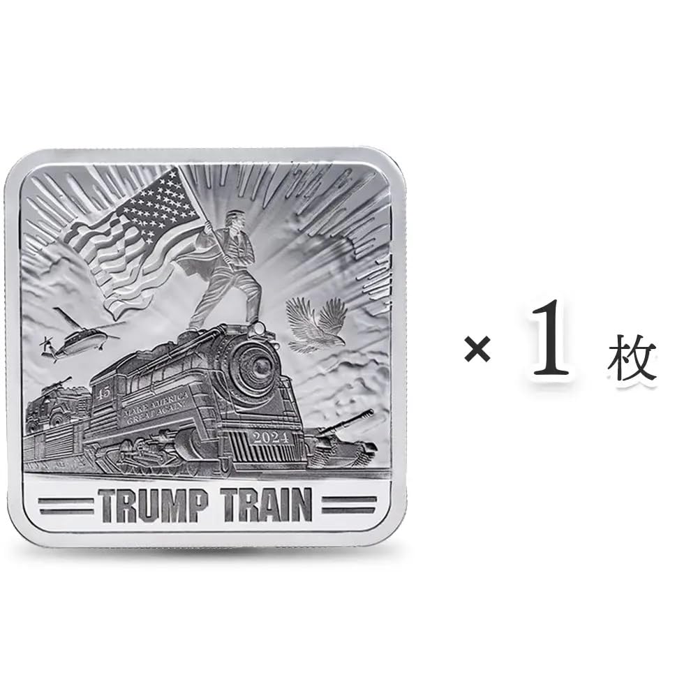 トランプ銀貨　MAGAスローガンver　24オンス　1枚 トランプ銀貨 MAGAスローガンver 24オンス 1枚 トランプ銀貨 MAGA