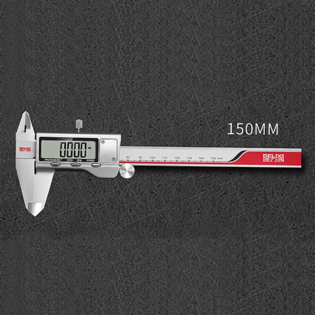 Suwalizki Elektroniczny Cyfrowy Cyfrowy Zacisk Ze Stali Nierdzewnej Vernier Caliper High Precision Industrial Pomiar Narzędzia Zakres: 0-150mm