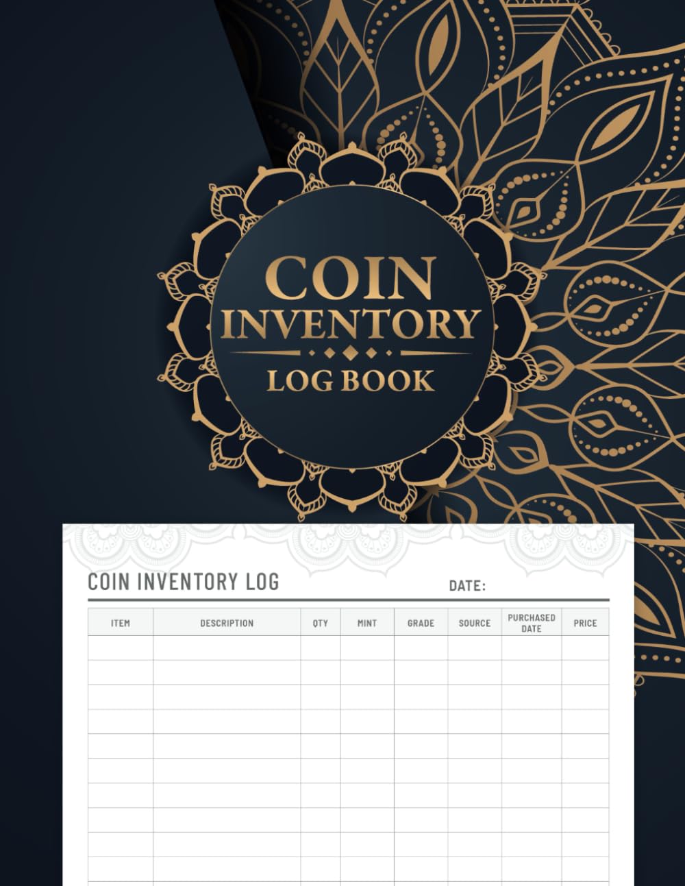 Coin Inventory Log Book: Coin Collection Notebook and Inventory For ...