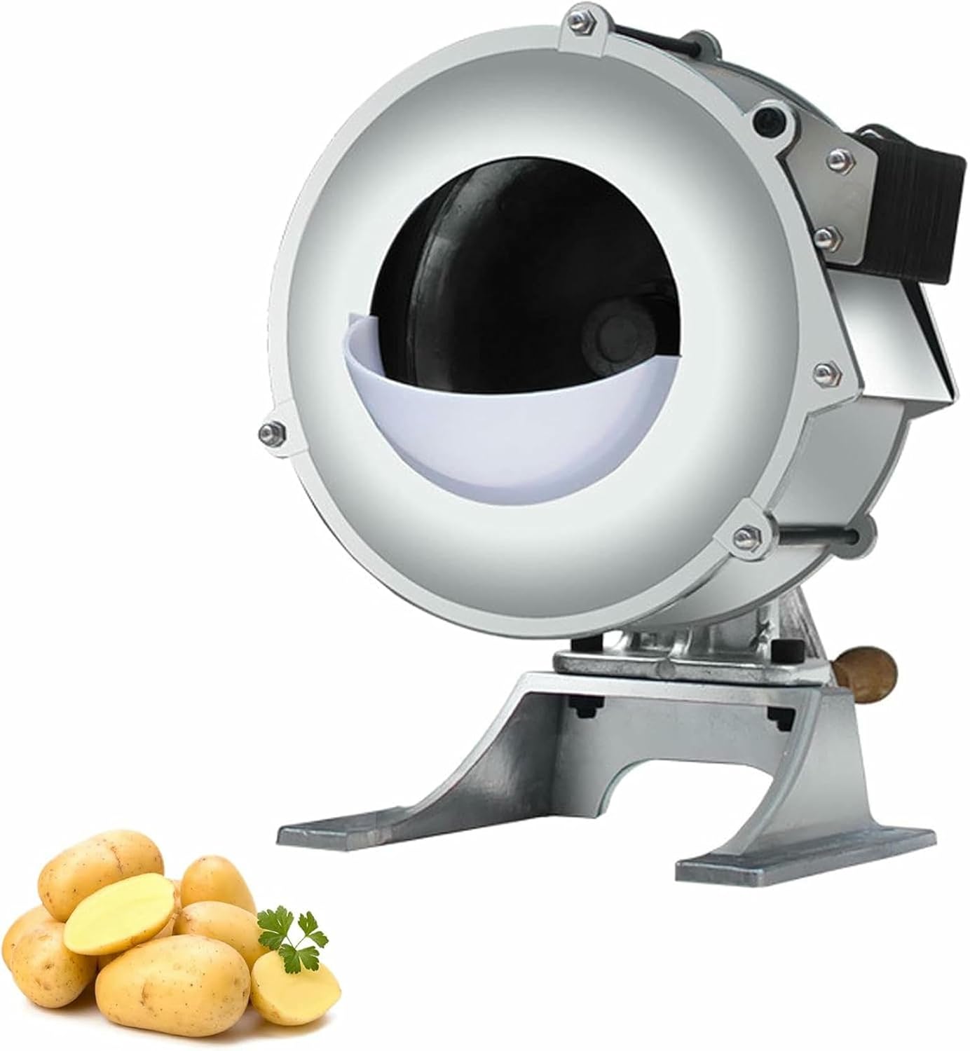 180W Electric Vegetable Slicer Shredder,75Kg/H Commercial Fruit Slicer,Stainless Steel Fruit Slicing Tool,Food Slicing Cutting Machine For Potatoes Lemon Tomatoes, 2-6Mm Thickness Adjustable (Manual*