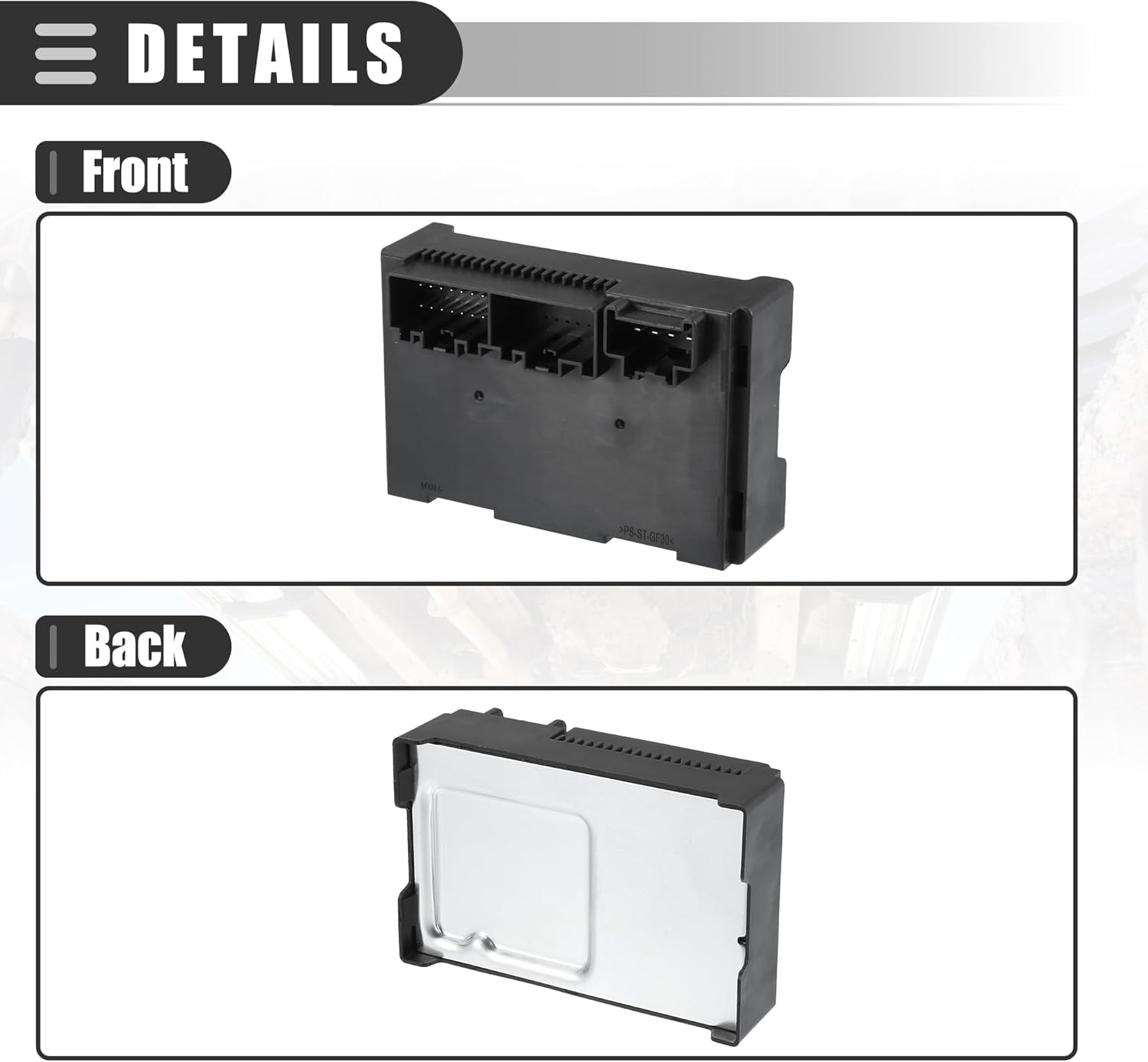 Motoforti Transfer Case Control Module, for Jeep Grand Cherokee 2016-2018, Metal, No.68250124AD/68250124AD/68250124AB, Black Silver Tone, 1 Pcs