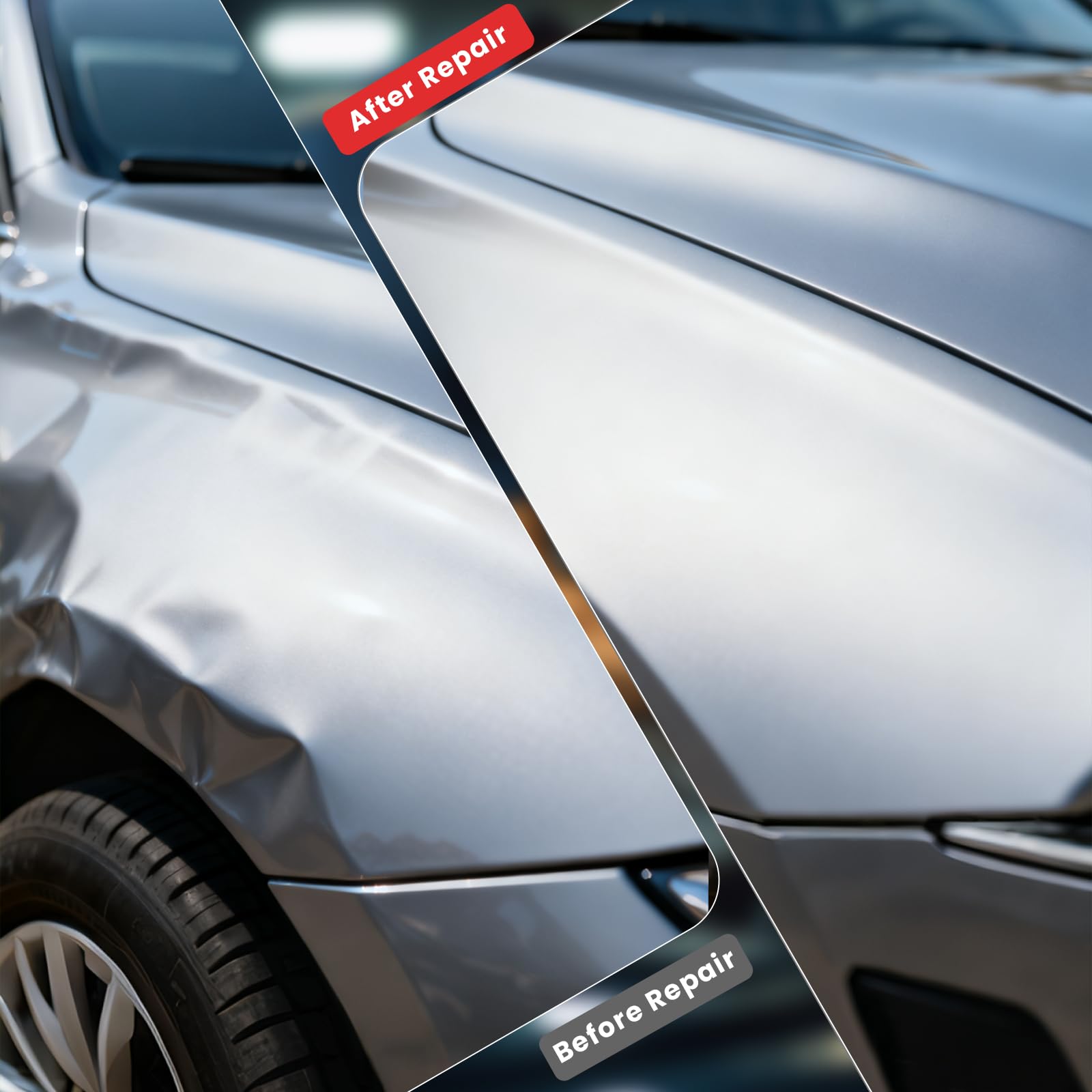 1,8KW Karosserie Ausbeulspotter, 220V Punktschweißmaschine mit Schiebehämmer & 7 verstellbaren Modi, Professioneller Dellenzieher für Auto- und Lkw-Karosseriereparatur, Werkzeug zur Dellenentfernung