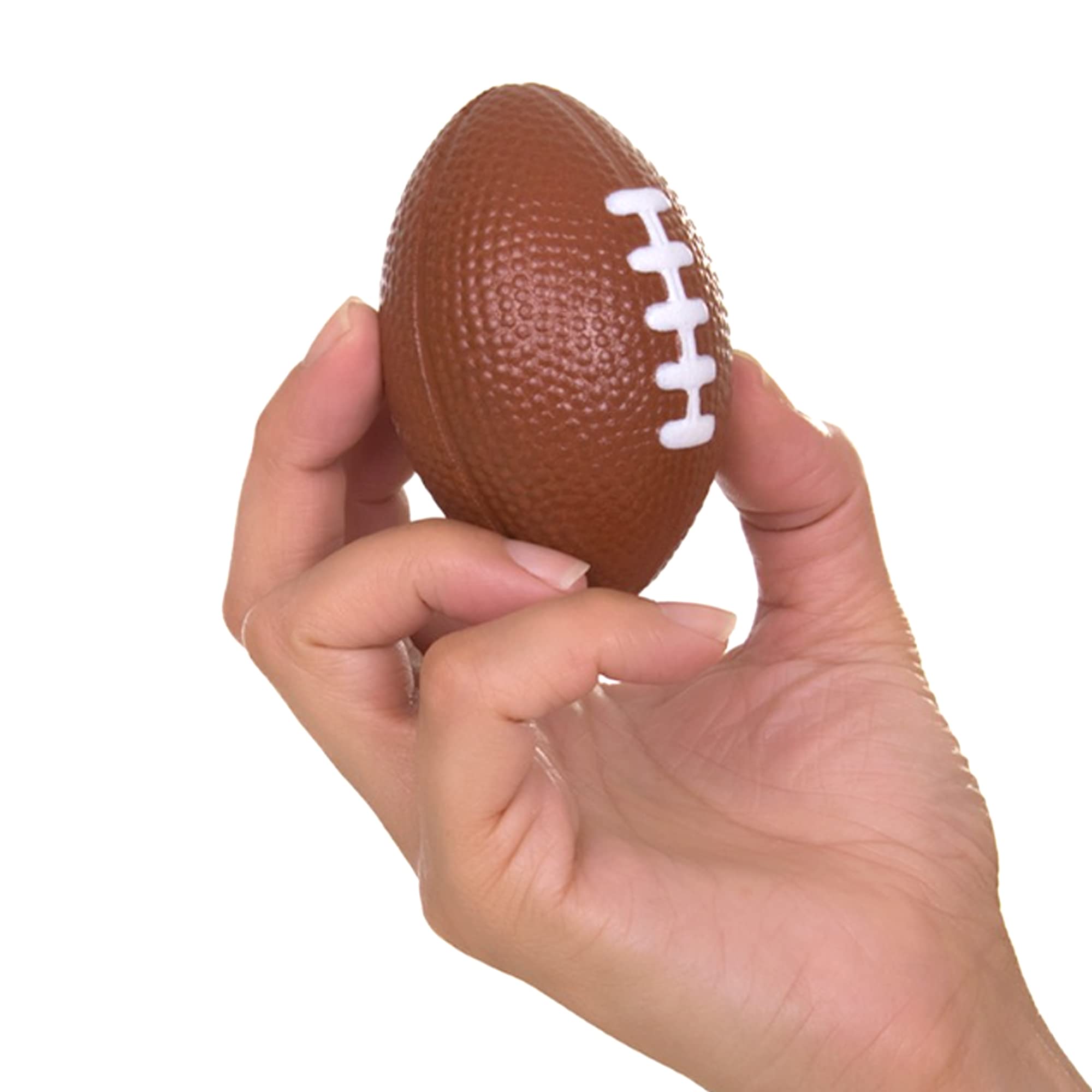 24 unidades de juguetes de fútbol americano para niños, mini pelota deportiva de espuma para apretar, juguetes para niños, divertidos recuerdos de fiesta, alivio de la ansiedad por 7