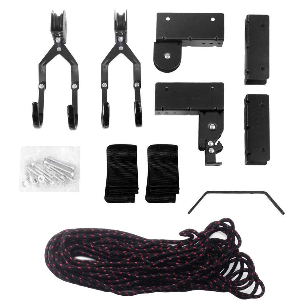 Support de plafond pour kayak - Système de poulie pour kayak - Capacité de 45,4 kg - Avec sangles