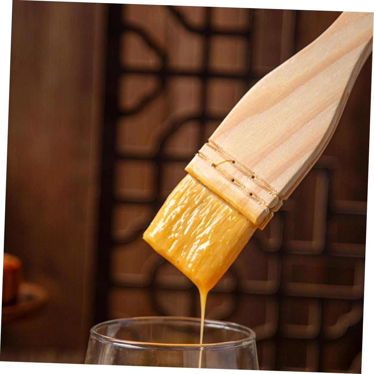 Wood Wool Pastry Brush for Bbq Sauce, Oil and Egg