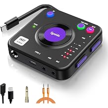 Synido A20 Pro Portable USB-C Audio Interface for Guitar & DJ Recording