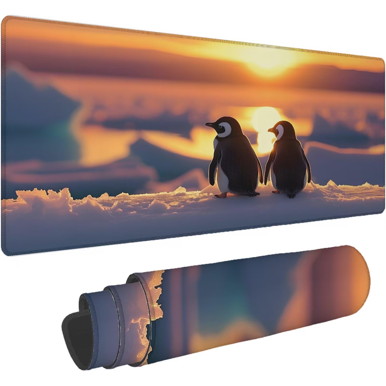 Podkładka pod mysz xxl 1600 x 800 mm kolor pomarańczowy podkładka pod mysz zwierzę podkładka pod mysz podkładka do gier antypoślizgowa gumowa podstawa zszyte krawędzie akcesoria biurowe do gier do