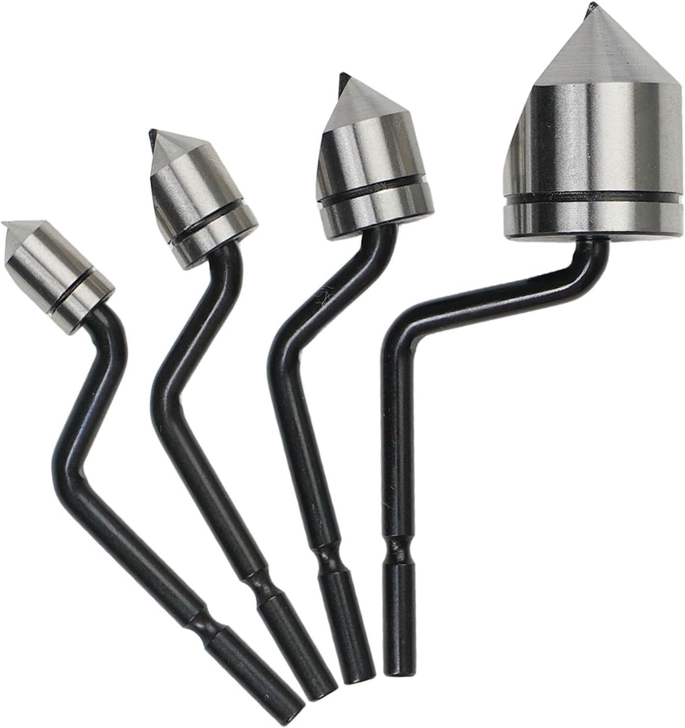 Deburring Tool Set with NB1000 Handle and BC6301 BC8301 BC1041 BC1651 Chamfering Cutter Heads, M2 High Speed Steel 90° Countersunk Blades(5pcs)