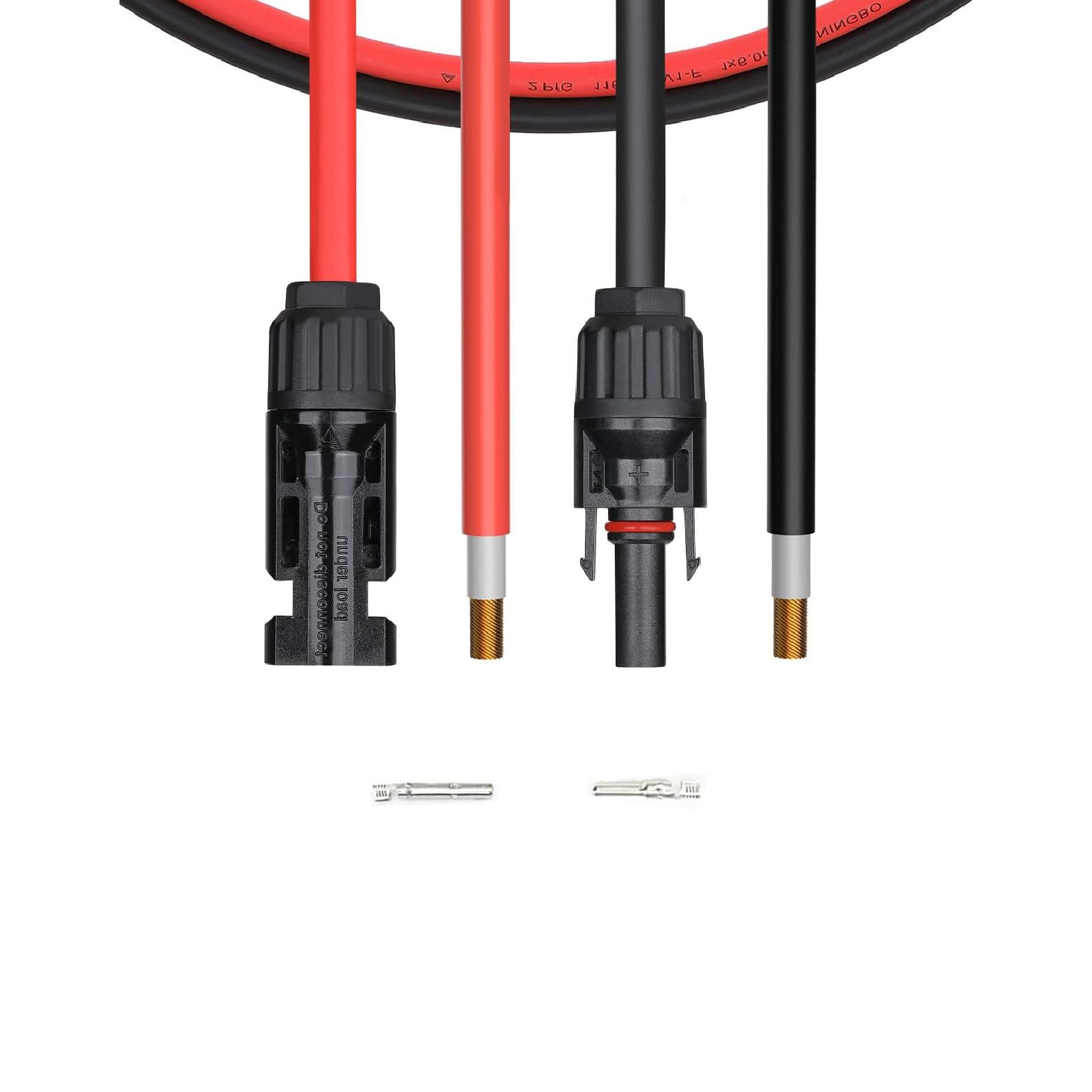 Newpowa Cavo di prolunga solare PV 4 mm² 6 m, un paio di 6 m di cavo rosso nero 6 m con connettori maschi/femmine, collegare regolatore di carica e pannello solare