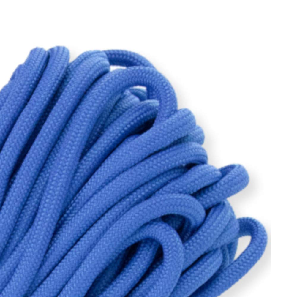 PARACORD PLANET 550 Type III 7 Strand Paracord – 100% Nylon Core – 550-Pound Tensile Strength - Utility Cord – Tie-Downs, Camping, Crafting, Survival (Royal Blue, 250 Foot Spool)