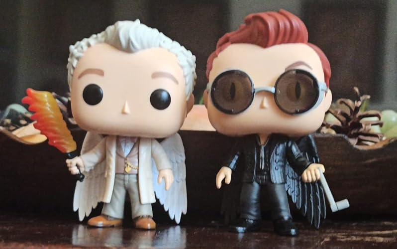Pop TV: Good Omens 2PK Aziraphel & Crowley with Wing Figures
