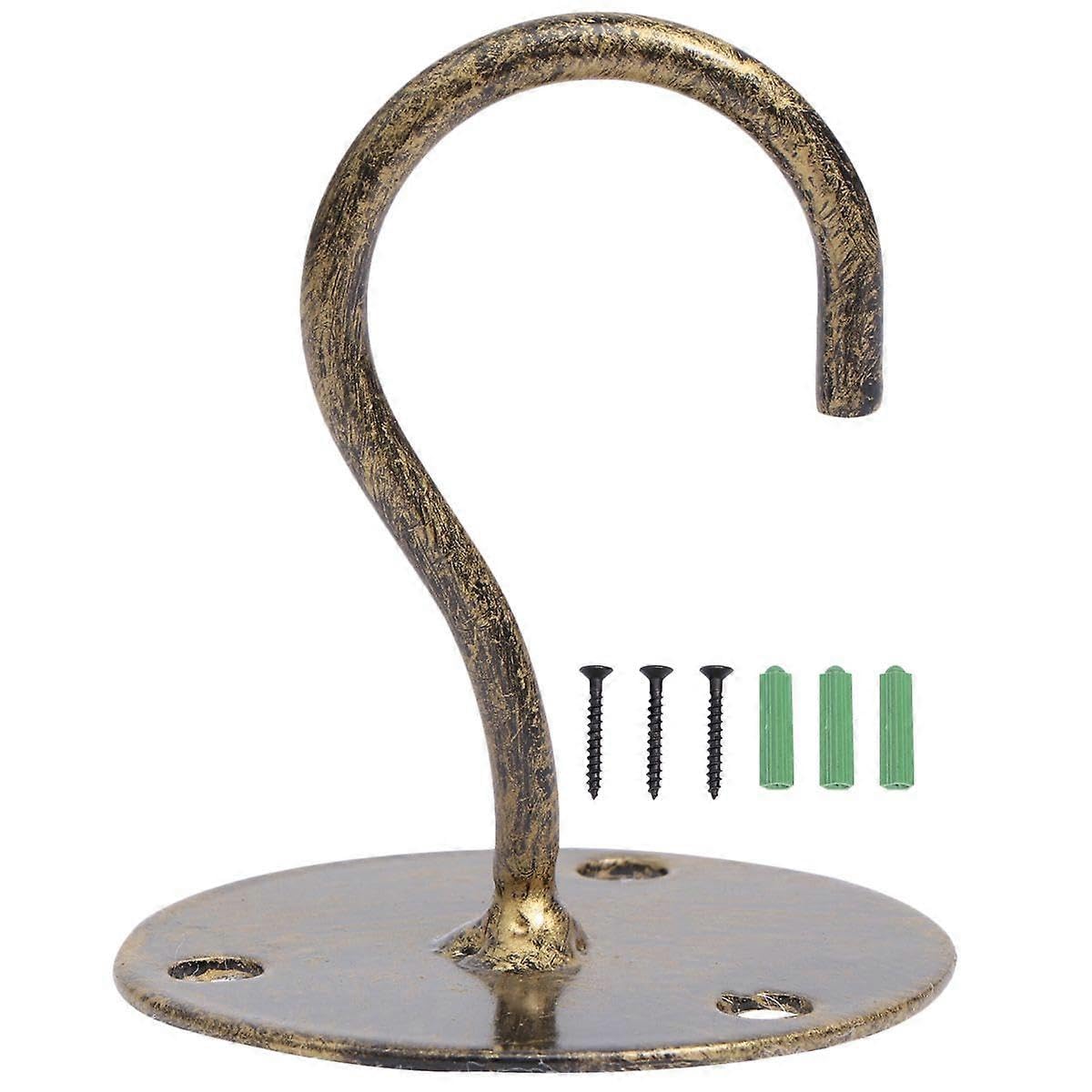 JOYHAPPST Overhead Hooks Cabinet Floor Porch Wardrobe Hook Lantern Mosquito Net Ceiling Small Elephant Trunk Shaped