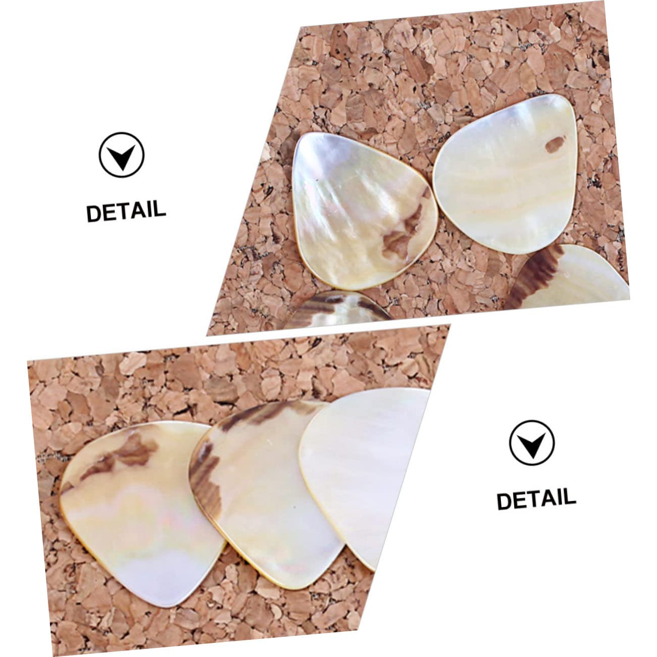Toyvian 15stücke Gitarren-picks Aus Muschelmateriel Akustik Gitarre Zubehör Ergonomisches Design Für Optimalen Komfort Für Gitarre Bass Und Ukulele Klarer Und Angenehmer