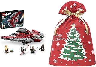 Ahsoka Tano's Jedi T-6 Shuttle + Indigo Christmas Wrapping Bag 3L Christmas Tree Red XG283
