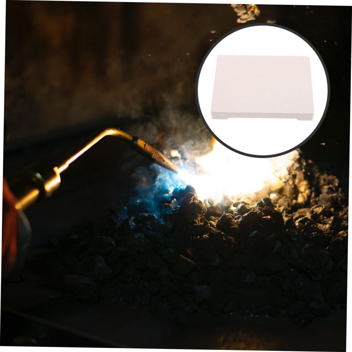 2pcs Round Gypsum Soldering Board for Jewelry Welding Honeycomb