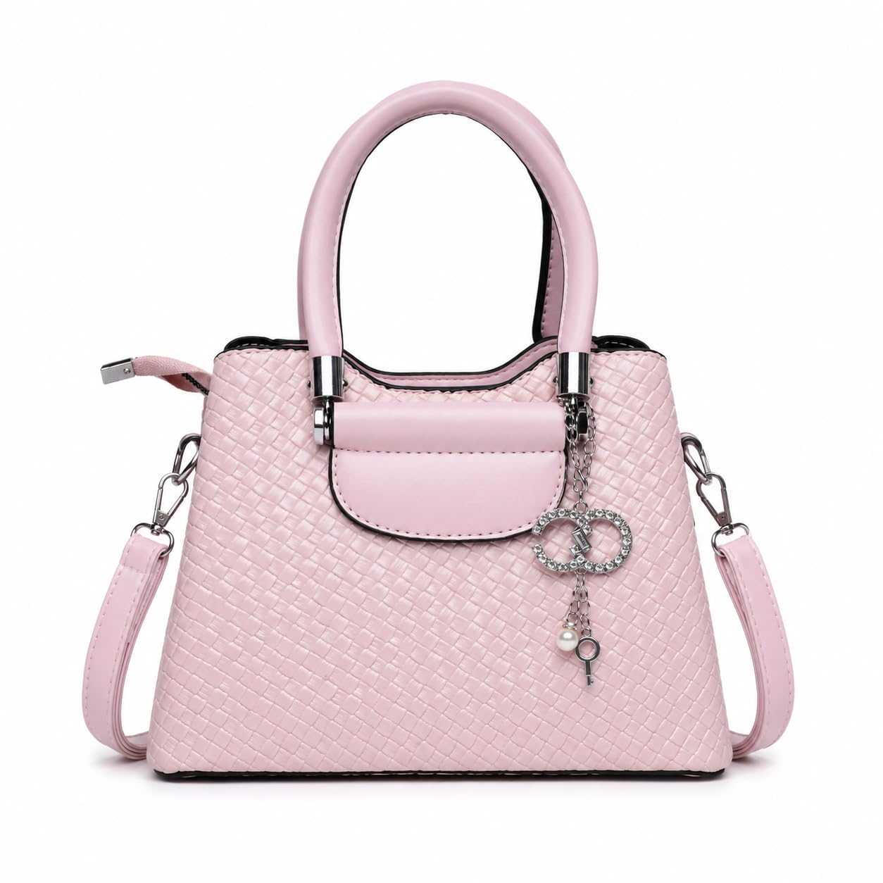 santorini Ladies Purse stylish Pu Leather | Handbag for Women with Three Compartment for Storage | Latest Satchel For Outings and Functions | Girls bag With Crossbody Strap.-picture-28
