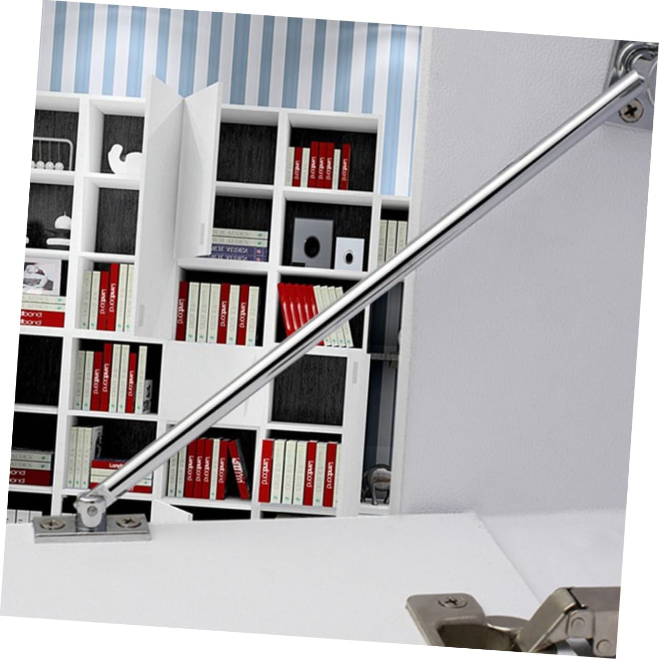 Outanaya 1pc Multi-Function Cabinet Pull Rod for Home Furniture Connector for Folding Doors Easy Install Support Bar for Cupboard and Cabinet Use