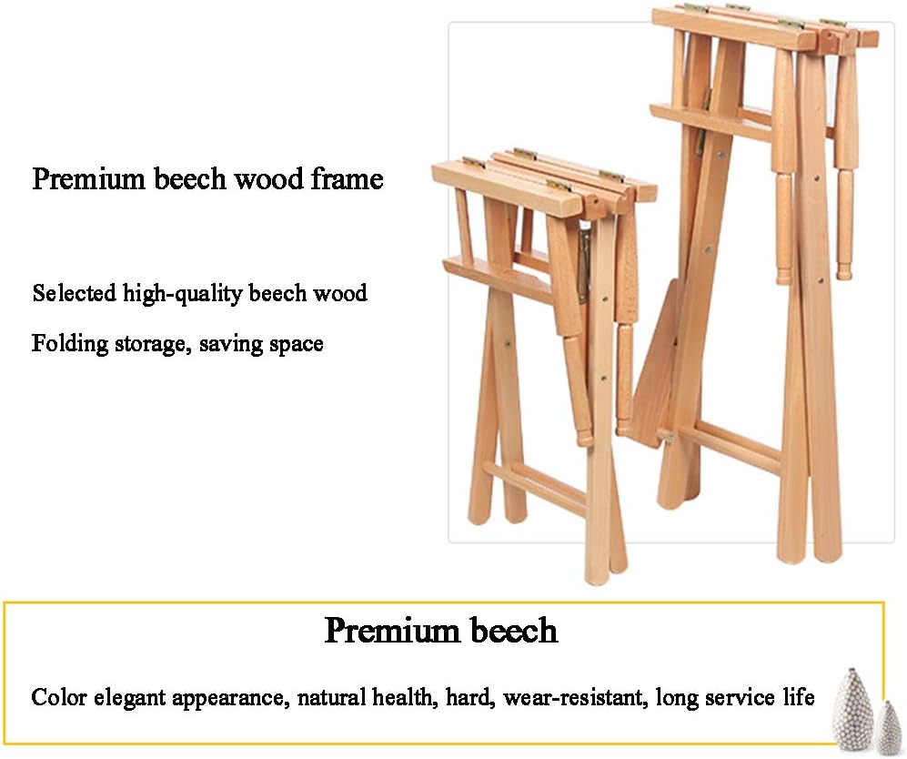 Solid Wood Canvas Director Chair Portable and Breathable Folding Chair Removable and Washable Cloth Cover Environmentally Friendly Paint 100KG Load-Bearing
