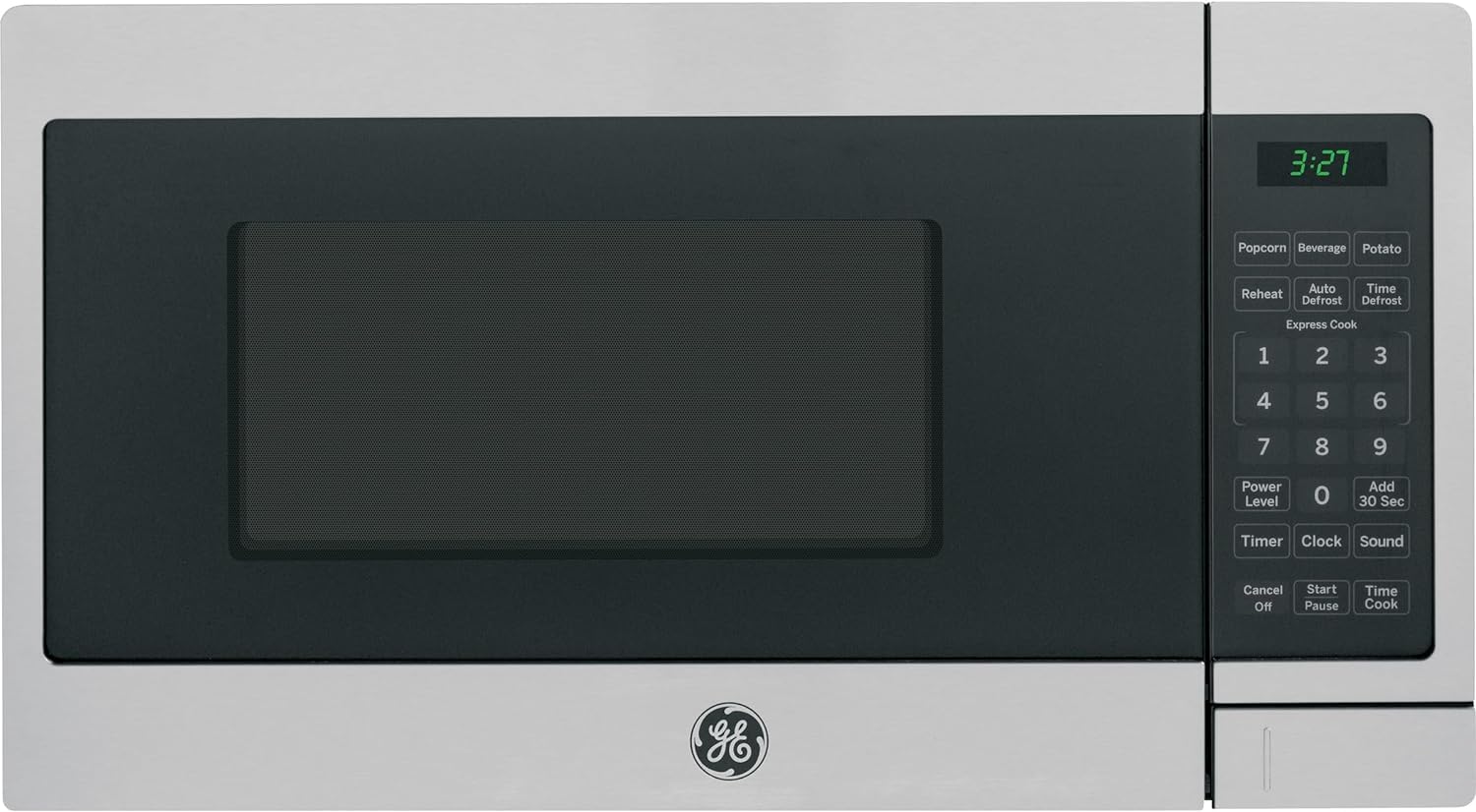 GE Countertop Microwave Oven Compact 0 7 Cubic Ft 700-watt Capacity 6 Auto Cooking Settings Child-Lock Technology Kitchen