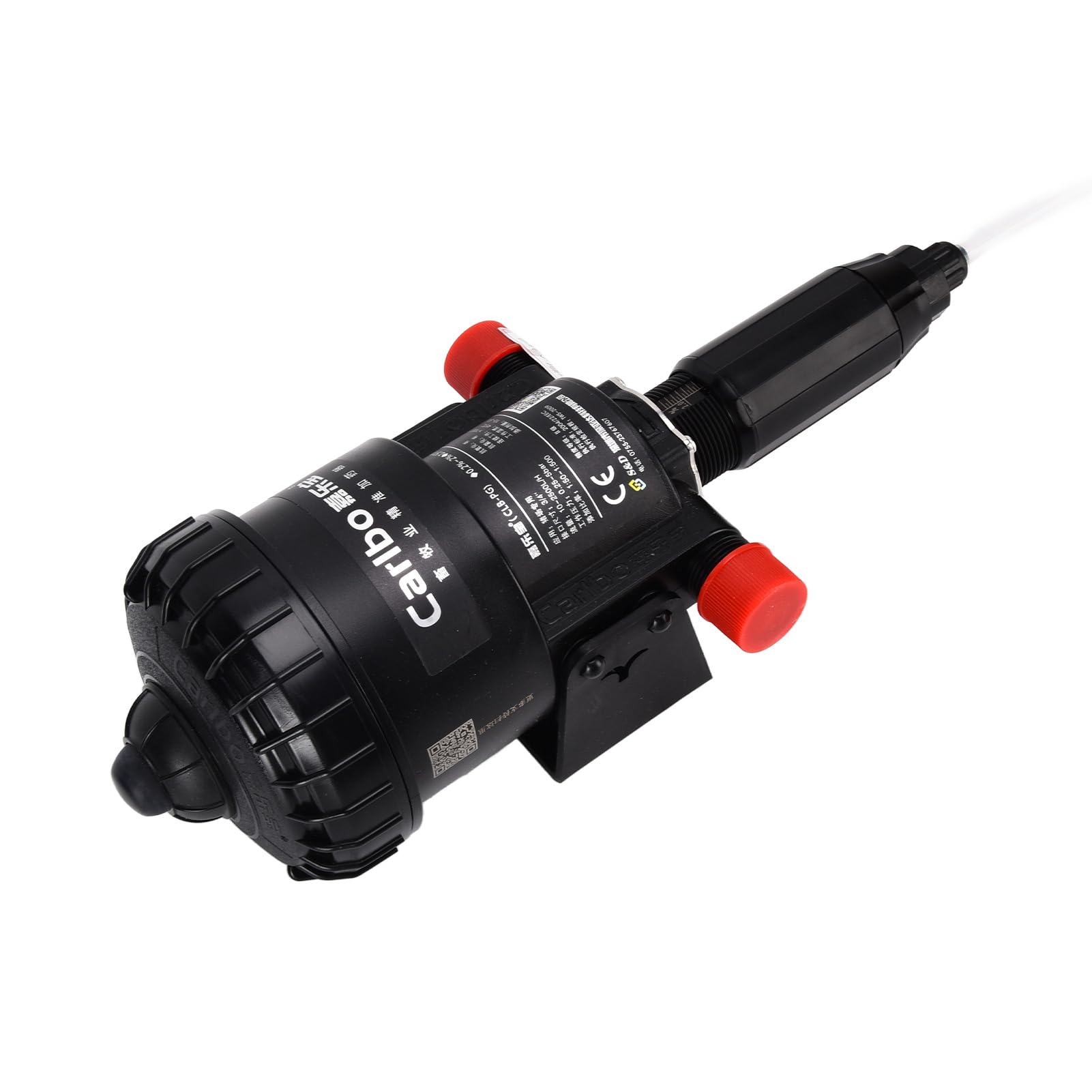 Dosificador de inyector de fertilizante Dispensador de líquido proporcional ajustable de alta precisión para riego agrícola y cría de plástico 38 Cm 1587 G (Negro)