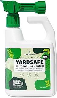 Cedarcide YardSafe | Kills & Repels Mosquitoes, Ticks, Fleas, Mites & More with Natural Essential Oils | Family & Pet-Safe | Eco-Friendly | 1 Quart (32 Oz.)