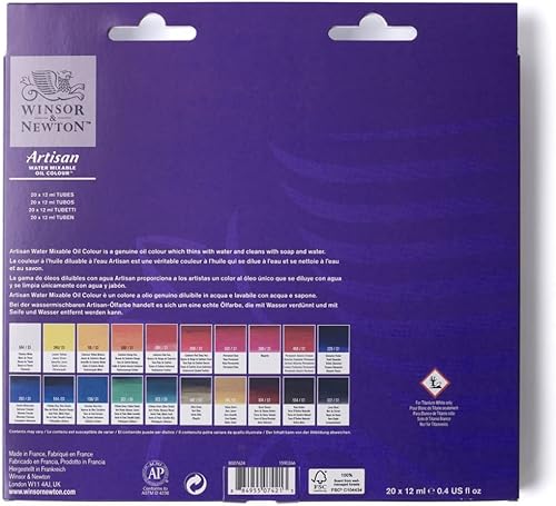Miniatura 8 de Winsor  Newton Set de 10 tubos de pintura al óleo al agua 21 ml